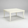 Milo Cocktail Table in Weathered White with a Maple Veneer Top