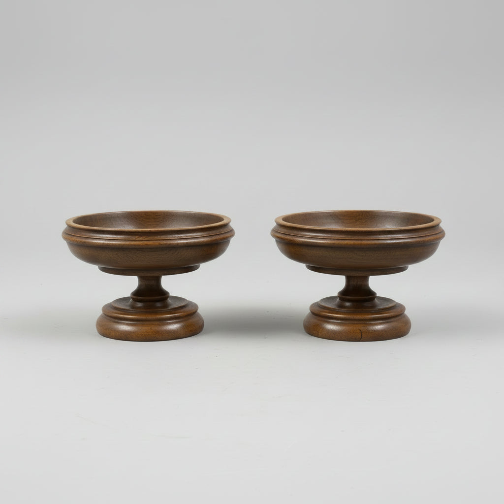 Pair of Treen Tazzas