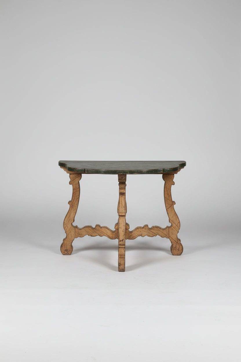 Marble Top Gueridon Table, Painted Base