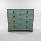 Blue painted Chest, 1880's