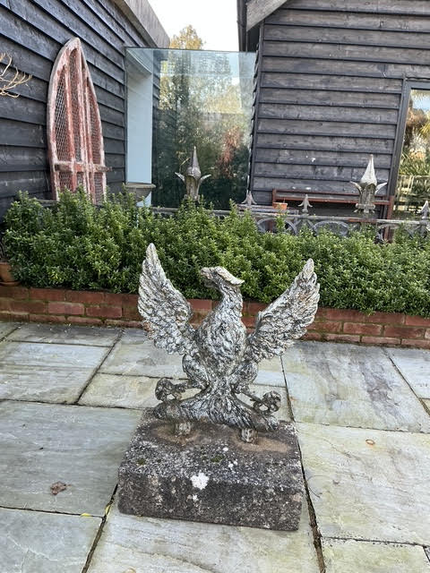 Metal Eagle on Granite Base