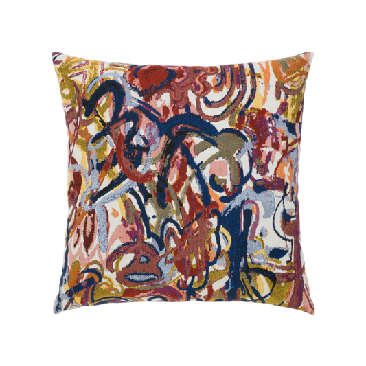 Outdoor Throw Pillow in Graffiti