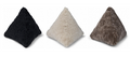 Curly Sheepskin Pyramid Cushion