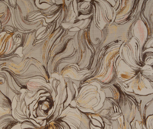 Neutral Marbled Floral Pillow