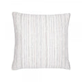 Outdoor Pillow in Luxe Stripe Pebble with Faux Down Insert