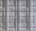 Painterly Plaid Pillow in Silver