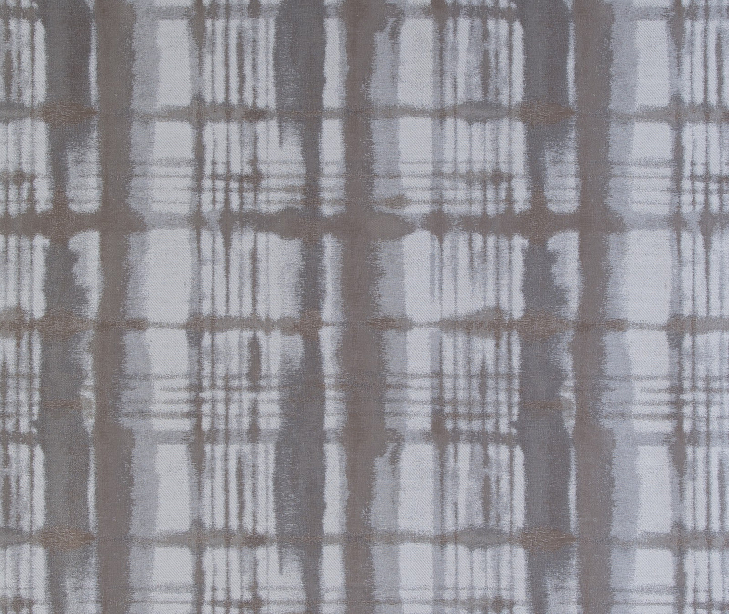 Painterly Plaid Pillow in Silver
