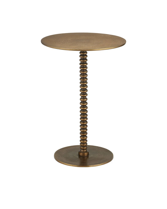 Brass Baluster Accent Table