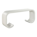 Curl Console in Gesso Finish