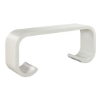 Curl Console in Gesso Finish