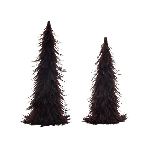 Feather Trees, Burgundy, Short