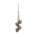 Glitter and Sequin Acorns Hanging with Jute Rope